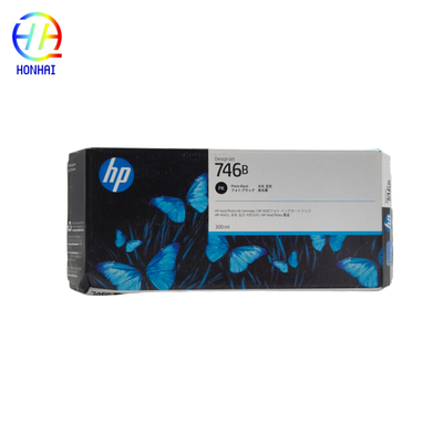Original neue 746B Tintenpatrone Fotoschwarz HP DesignJet Z6 Z9 P2V82A 300 ml